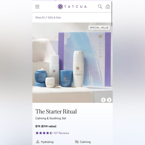 Tatcha The Starter Ritual Calming & Soothing Set Blue - Picture 2 of 2